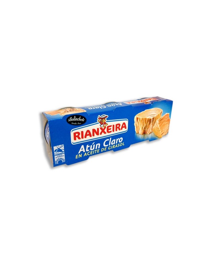 Rianxeira Atún claro en aceite de girasol pack-3
