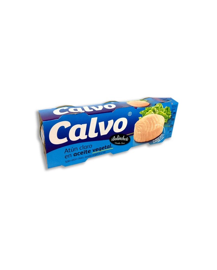 Calvo Atún claro en aceite vegetal pack-3