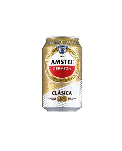 Cerveza Amstel Clásica lata 330 ml.