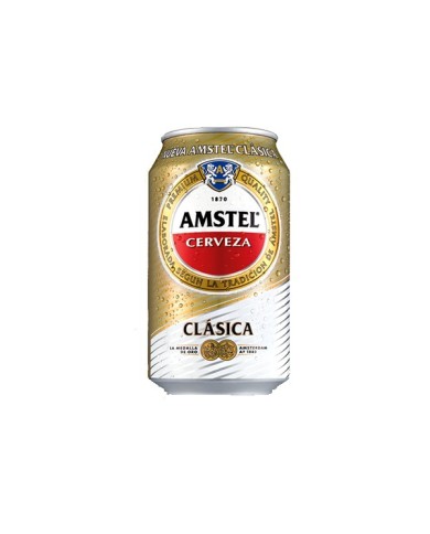Cerveza Amstel Clásica lata 330 cl.