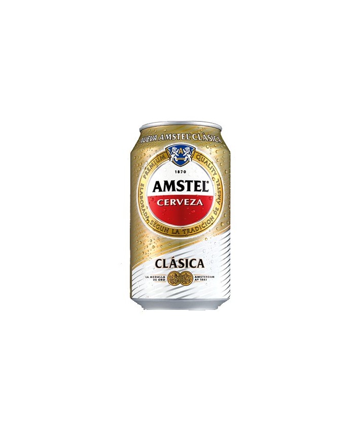Cerveza Amstel Clásica lata 330 cl.