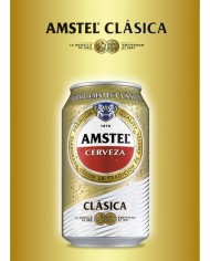Cerveza Amstel Clásica lata 330 cl.