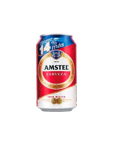 Cerveza Amstel 100 % malta lata 375 cl.