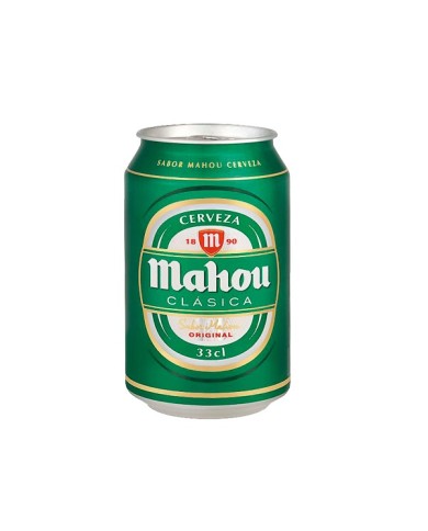 Cerveza Mahou clásica lata 330 ml.