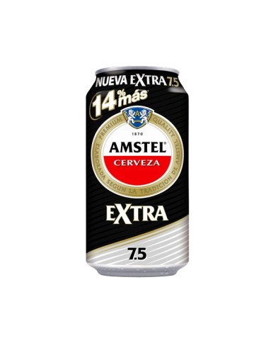Cerveza Amstel EXTRA lata 375 cl.