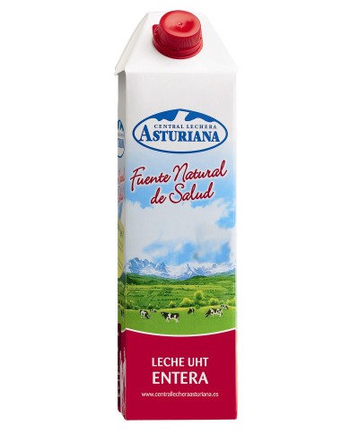 Asturiana Leche Entera Brik 1 L.