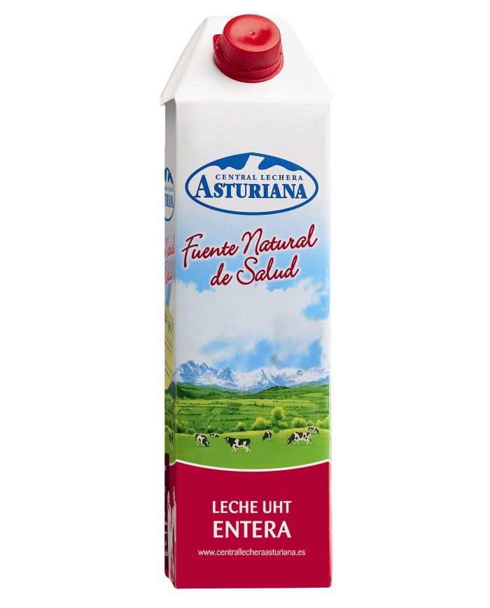 Asturiana Leche Entera Brik 1 L.