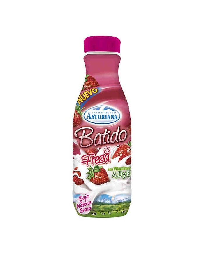 Asturiana Batido Fresa botella 1 L.