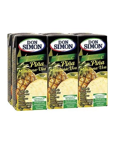 Don Simón Zumo de Piña y Uva (Pack 6x200 ml.)
