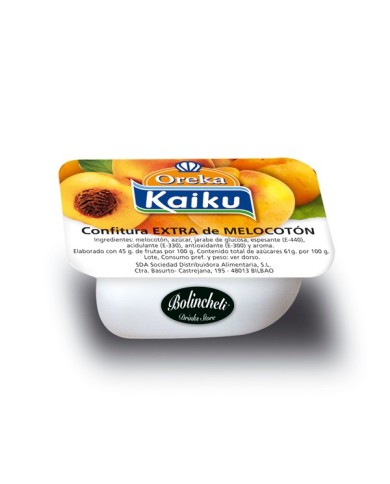 Kaiku Confitura Extra de Melocotón 25 grs.