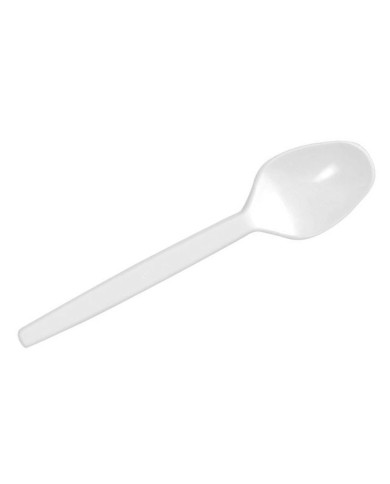 Cuchara blanca Postre 125 mm pack 100 unidades