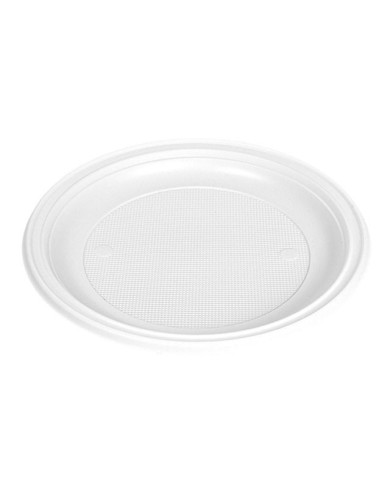 Plato postre blanco 170 mm pack 100 ud