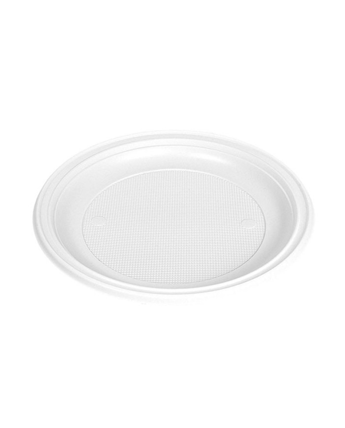 Plato llano blanco 205 mm pack 100 ud