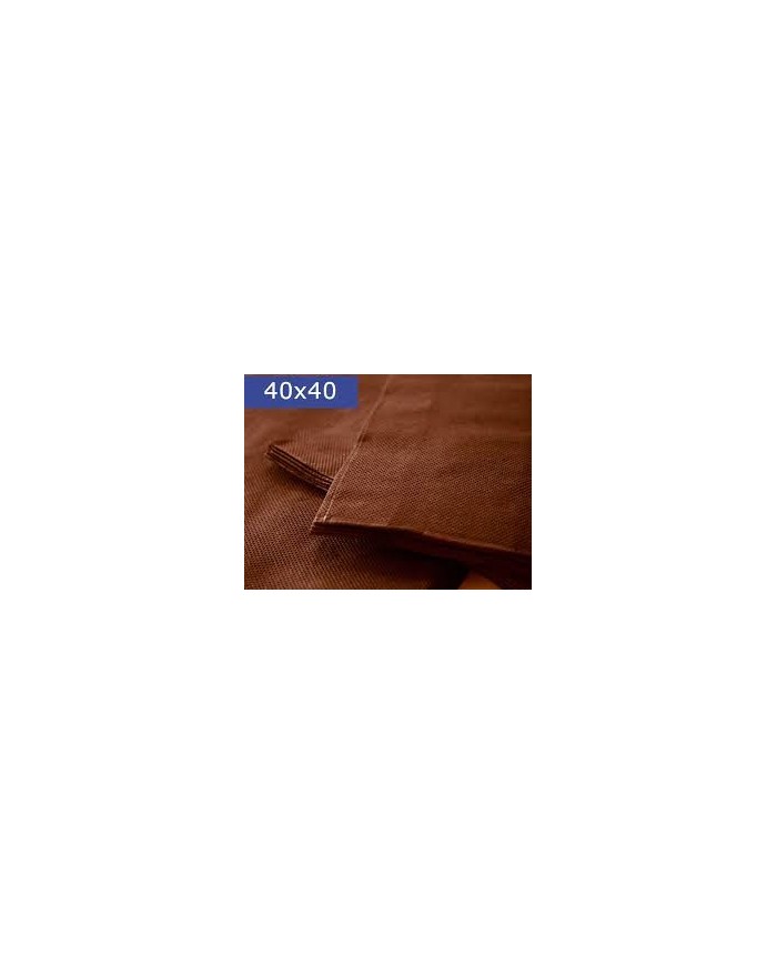 Servilleta Marrón Chocolate 40x40 cm. pack-50