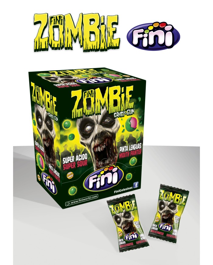 Fini Zombie candy+gum estuche de 200 uds.