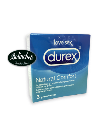 Preservativos Durex Natural Confort caja de 3 unidades