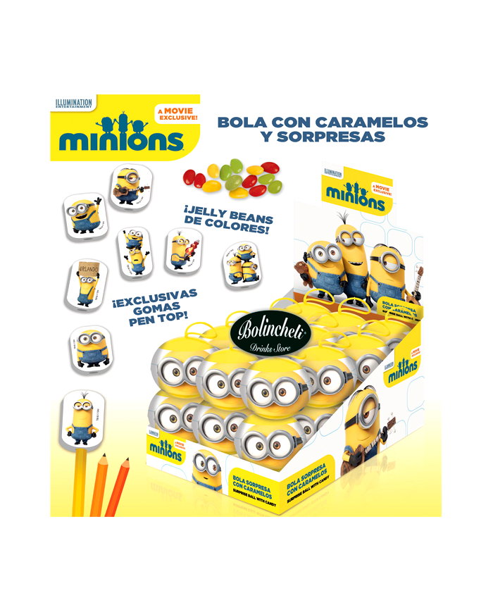Bolas sorpresa Minions estuche de 24 uds.
