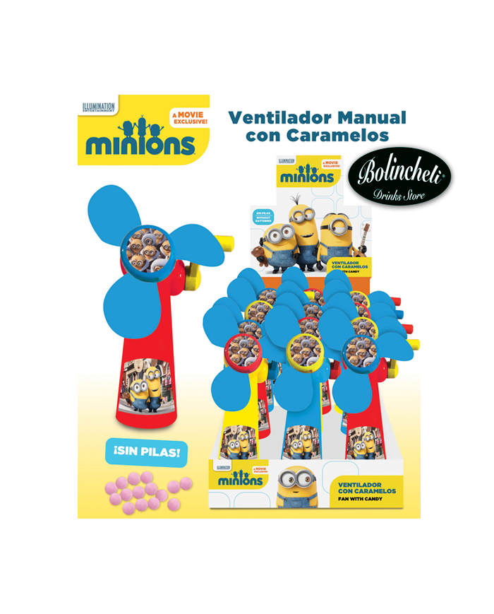 Ventilador manual Minions estuche de 12 uds.