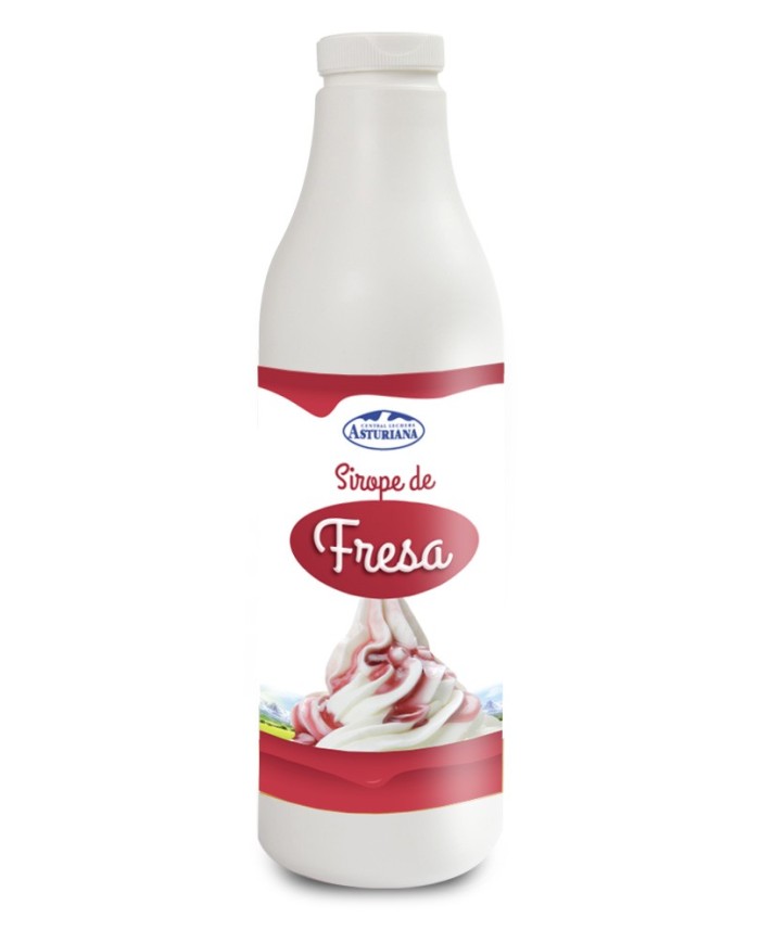 Asturiana sirope de Fresa botella 1.2 L.
