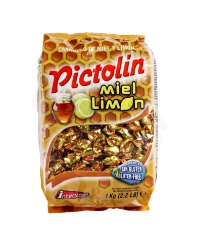 Caramelo Pictolín MIEL-LIMÓN bolsa de 1kg.