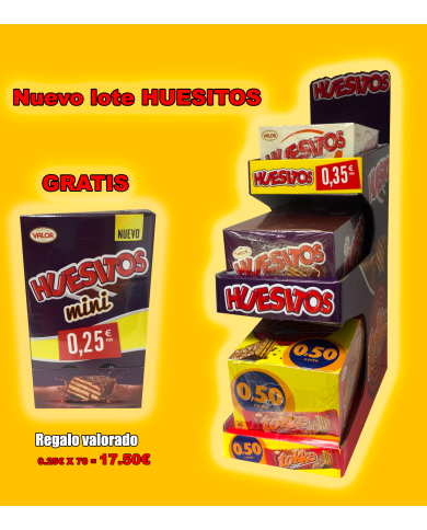 Lote expositor Huesitos/Tokke.