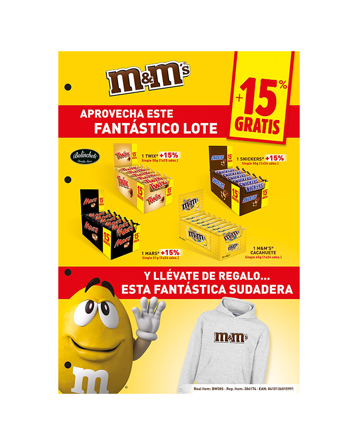 Lote Twist - Mars - Snickers - M&M´S más regalo