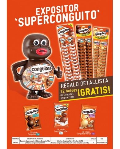 Lote Superconguito expositor.