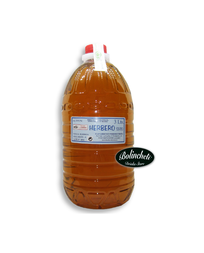 Herbero seco Molina Ferrero 30º garrafa de 3 L.