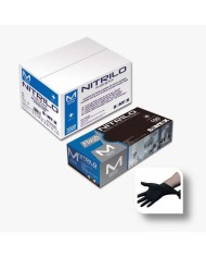 Guantes de Nitrilo talla L/G negros SANTEX E/100