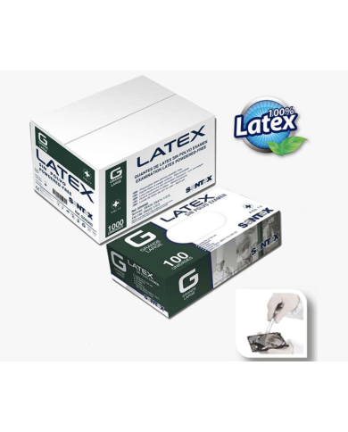 Guantes de Látex SANTEX sin polvo Medianos E/100