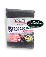 Estropajo Acero Inoxidable con esponja Pack-2