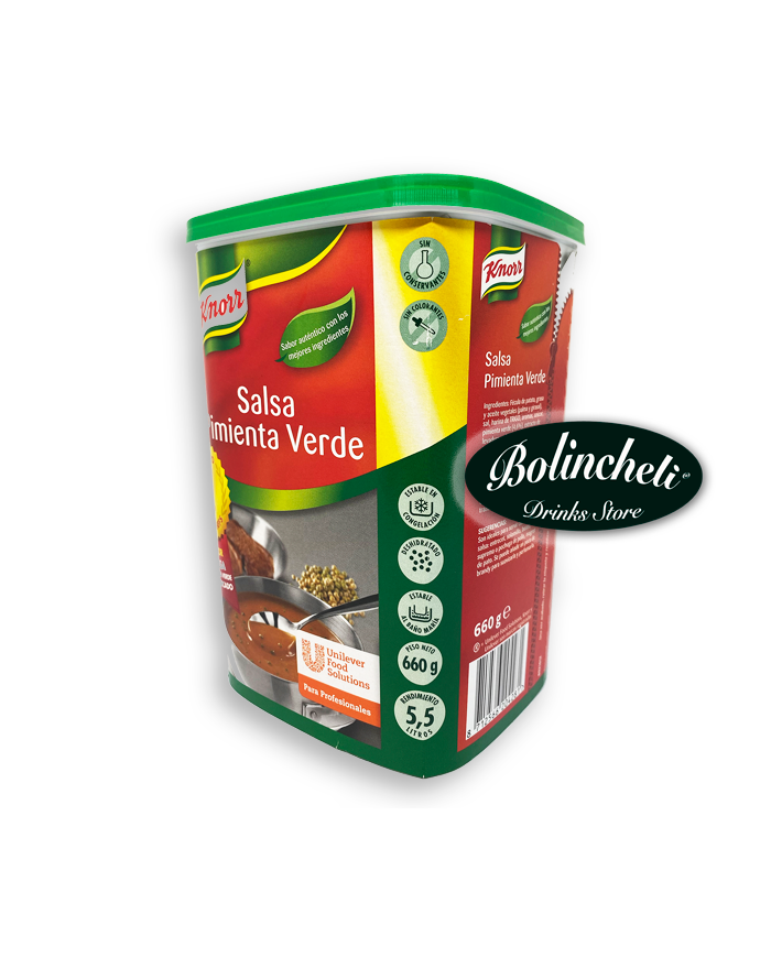 Knorr Salsa pimienta verde bote 660 g.
