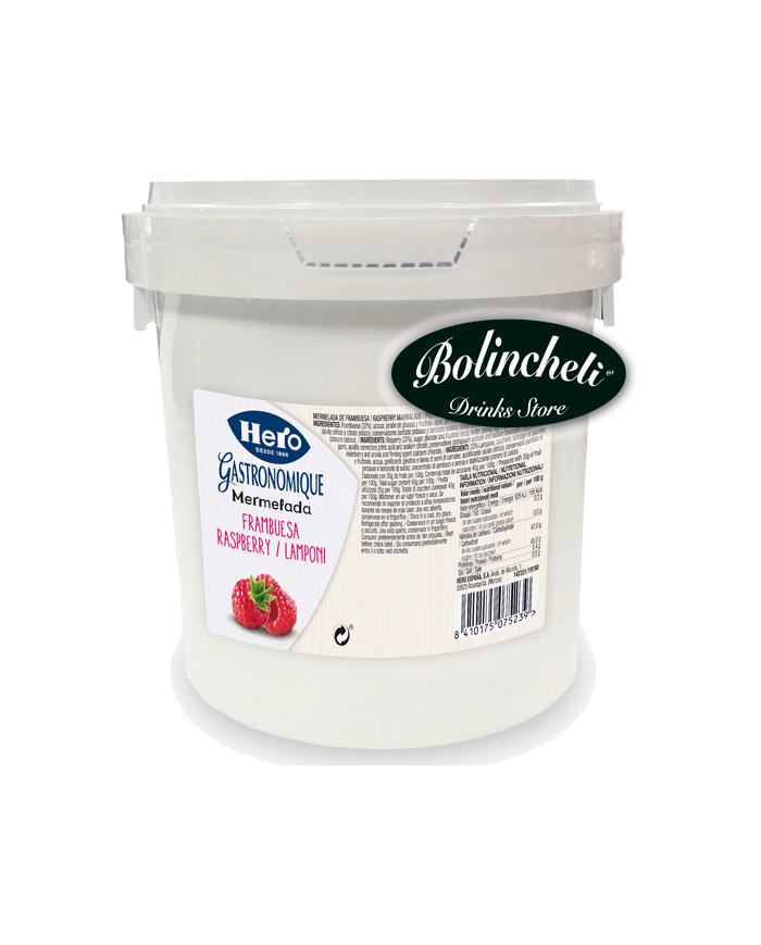 Mermelada de Frambuesas Hero bote 1 kg caja de 2 botes