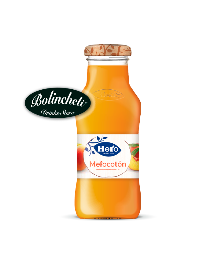 Hero Zumo de Melocotón cristal 250 ml.