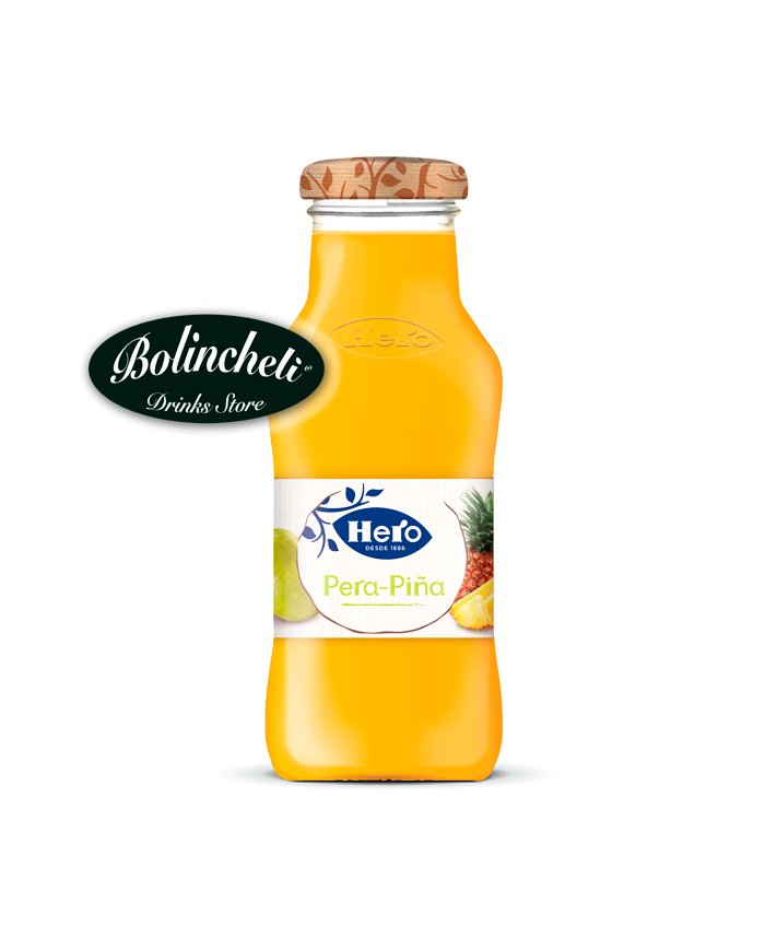 Hero Zumo de Pera-Piña cristal 250 ml.