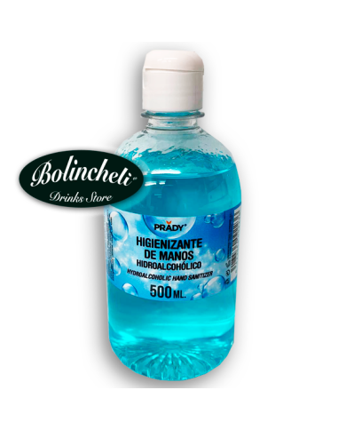 Gel Hidroalcohólico Prady 500 ml. caja de 12