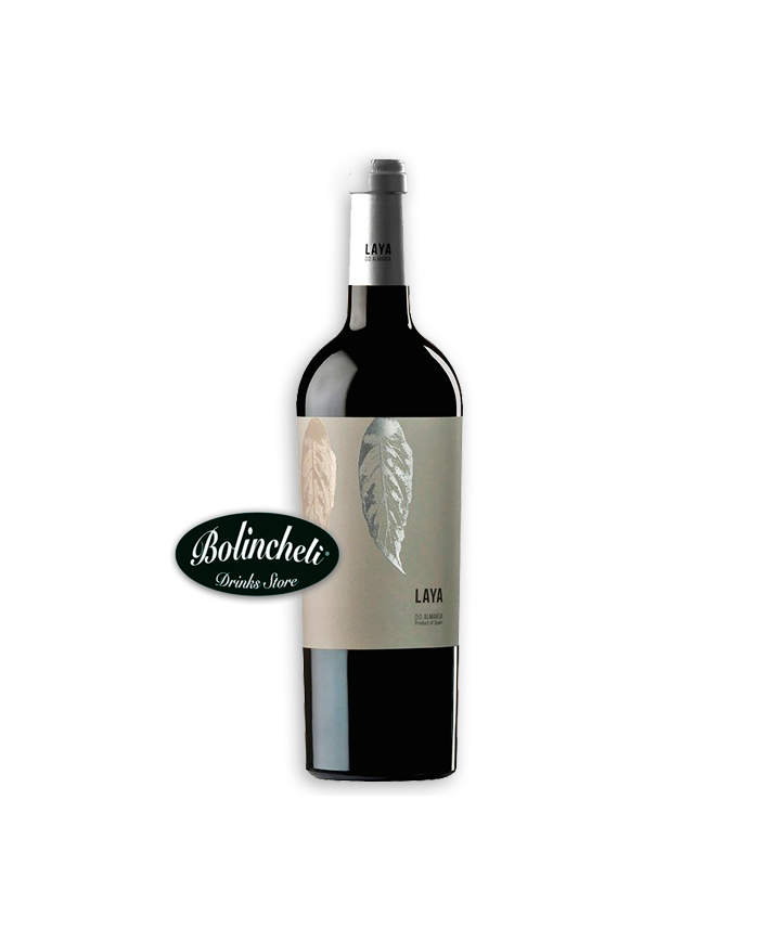 Vino Laya Crianza tinto D.O. Almansa 3/4
