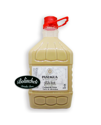 Licor de tarta de almendras Paniagua garrafa pet 3 L.