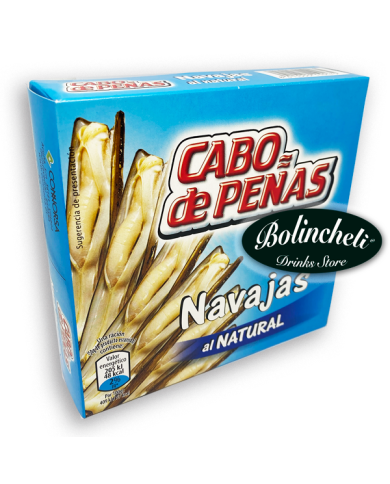 Cabo Peñas Navajas lata 15/25 piezas.