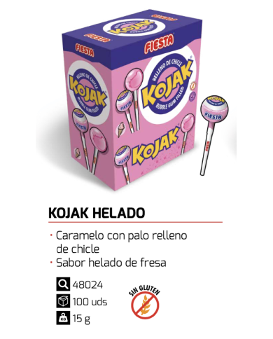 Chupa Chups Kojak sabor Helado estuche 100 unidades