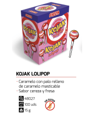 Chupis Kojak Lollipop estuche 100 unidades