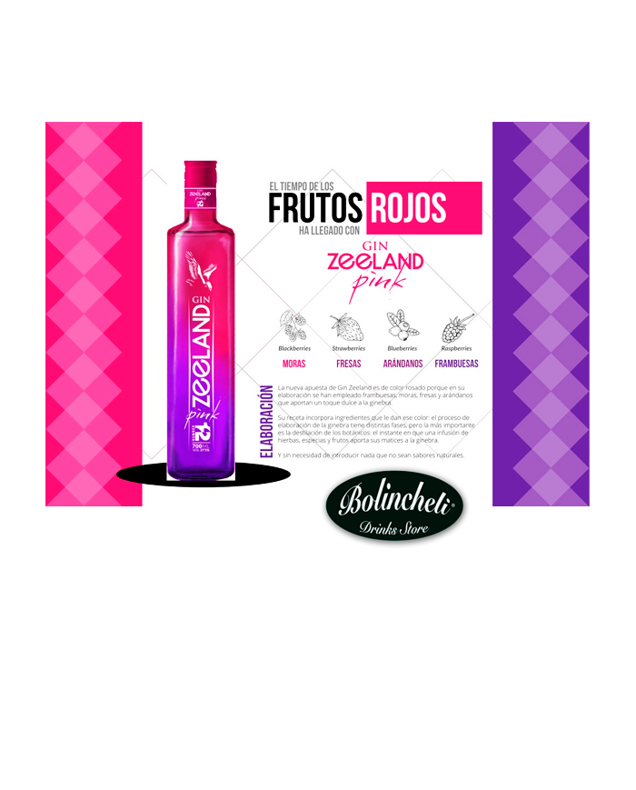 Comprar Gin Zeeland Pink Premium 700 ml al mejor precio online