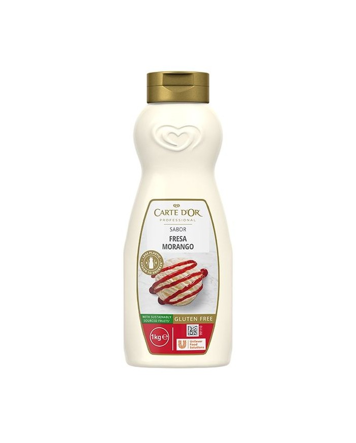 Carte D´or sirope de Fresa botella 1 KG.