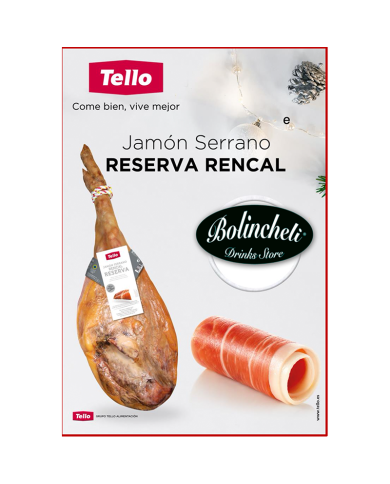 jamón serrano Rencal reserva Tello 6,750 Kgs.