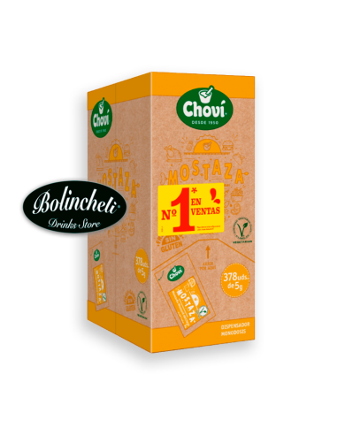 Chovi Mostaza monodosis 5 g. caja 378 uds.