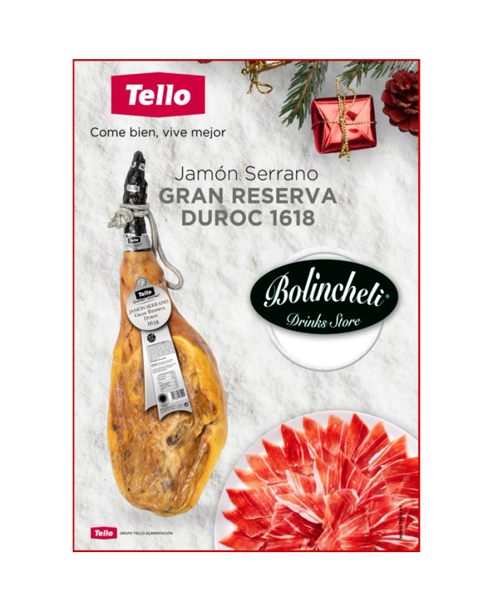 Jamón Tello Duroc 1618 Gran Reserva - 8.250 Kgs. aprox.