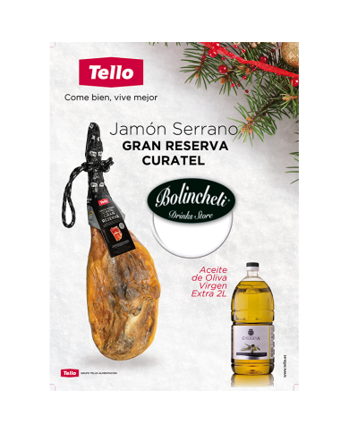 Lote Jamón gran reserva Curatel Tello-Chinata Navidad 2022