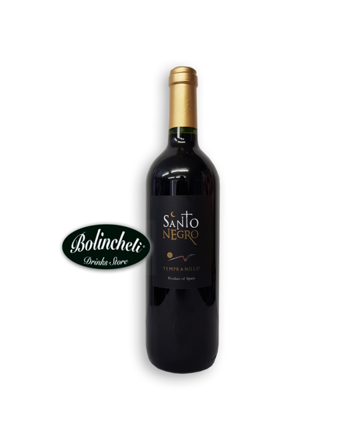Vino Santo Negro Tinto tempranillo 75 cl. caja de 12 botellas