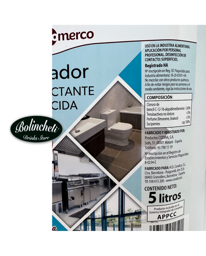 Comerco Limpiador desinfectante bactericida 5 litros