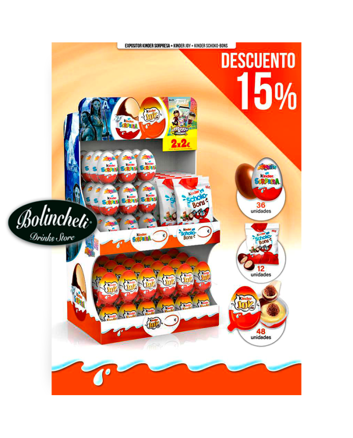Expositor Oferta Kinder Sorpresa y Joy 2x2€